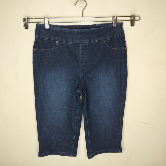 Chico's Pull On Pedal Pusher Jegging Jean - Picture 1 of 7